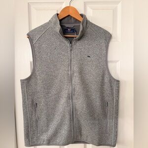Vineyard Vines Men’s Heather Grey Fleece Vest